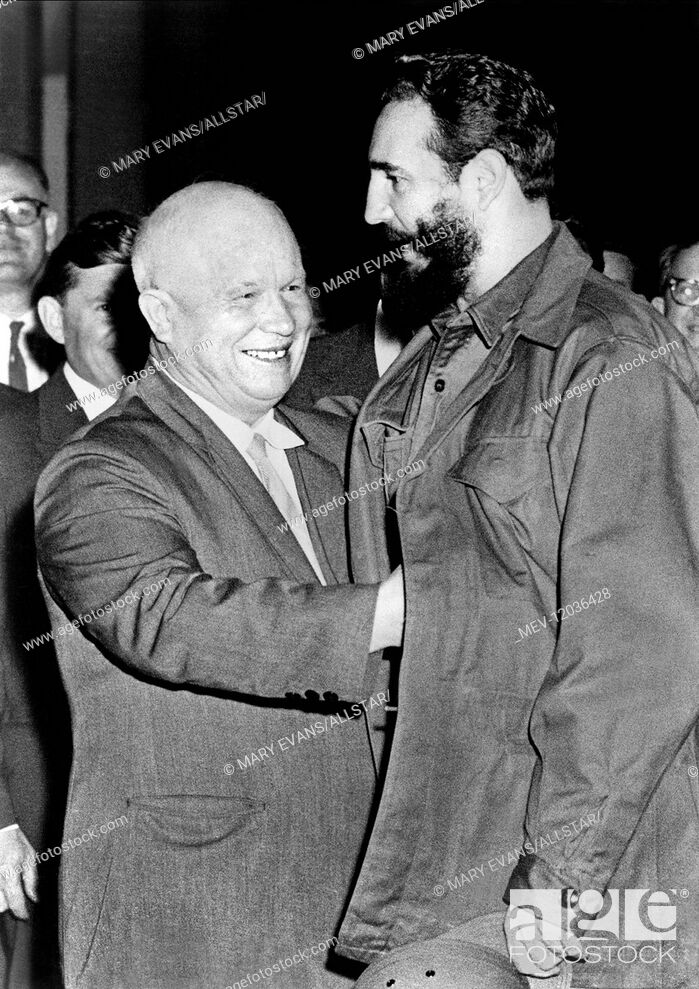 Nikita Khrushchev & Fidel Castro Politician & Revolutionary 01 June 1961, Stock Photo, Photo et Image Droits gérés. Photo MEV-12036428 | agefotostock