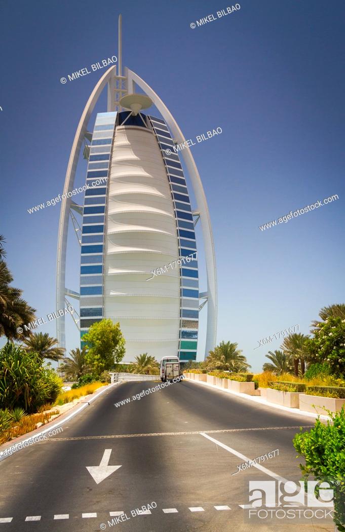 Burj al Arab Hotel Jumeirah area Dubai city Dubai United Arab Emirates,  Stock Photo, Picture And Rights Managed Image. Pic. X6M-1791677 |  agefotostock