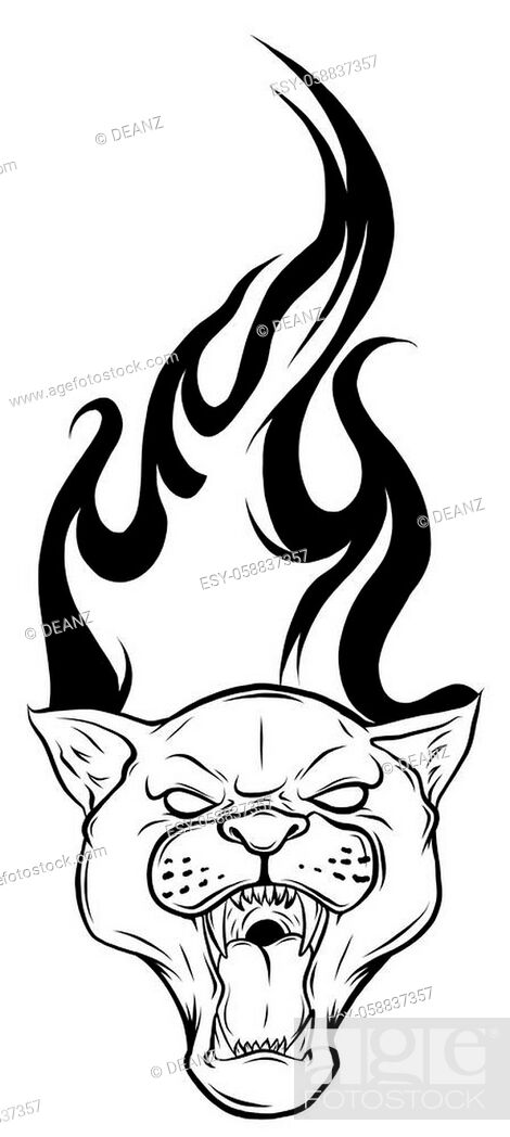 Panther Tattoo Svg - Etsy Canada