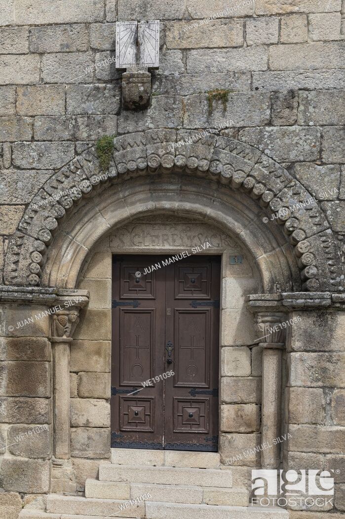 Stock Photo: Santiago church, Allariz, Ourense Province, Galicia, Spain.