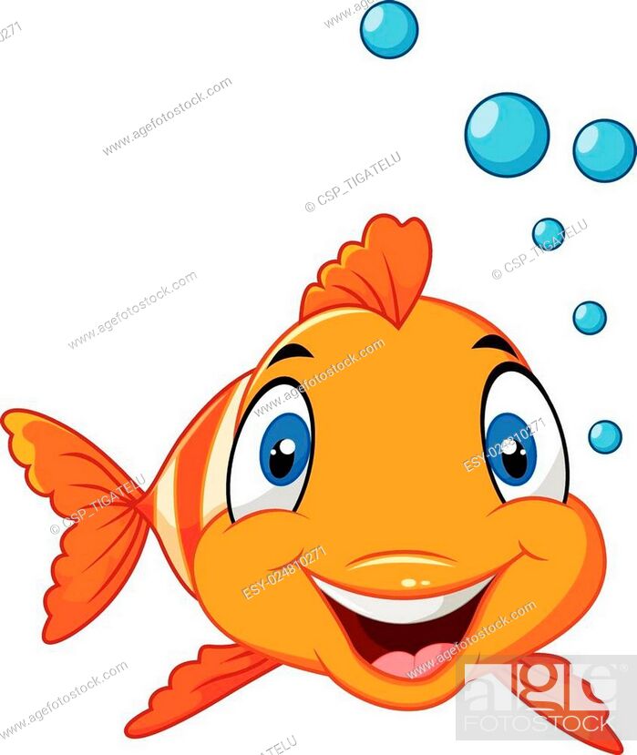Cute clown fish cartoon bubble, Stock Vector, Vector And Low Budget Royalty  Free Image. Pic. ESY-024810271 | agefotostock