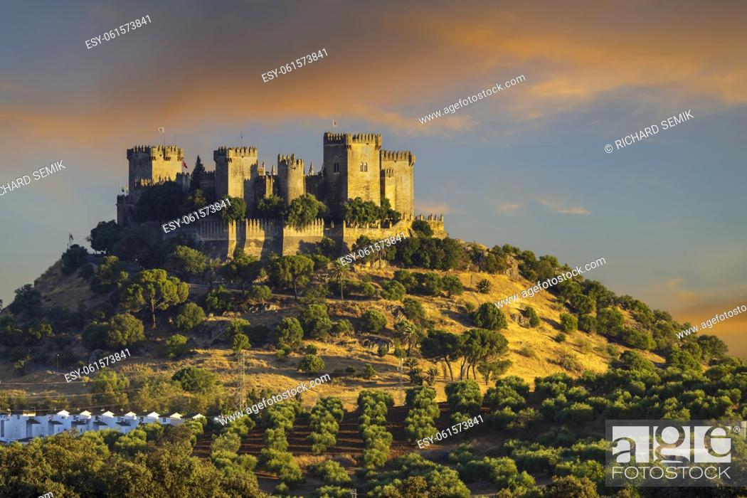 Stock Photo: Almodovar del Rio Castle in Andalusia, Spain.
