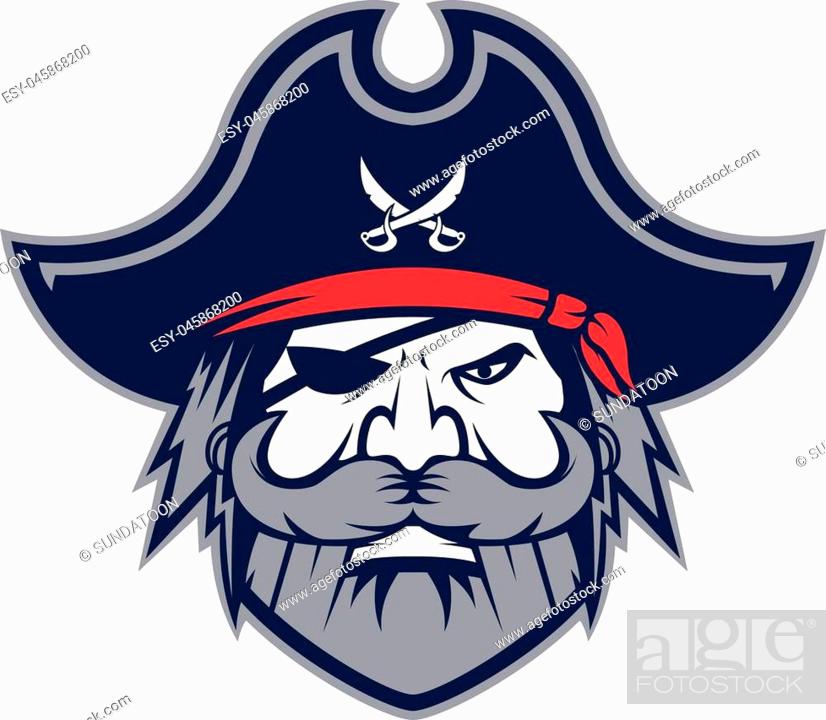 Clipart picture of a pirate head cartoon mascot logo character, Stock  Vector, Vector And Low Budget Royalty Free Image. Pic. ESY-045868200 |  agefotostock