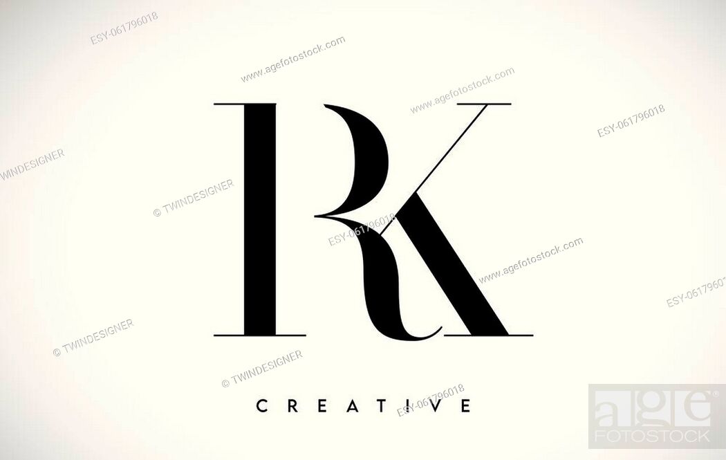 Initial RK letters Decorative luxury wedding logo - stock vector 3144508 |  Crushpixel