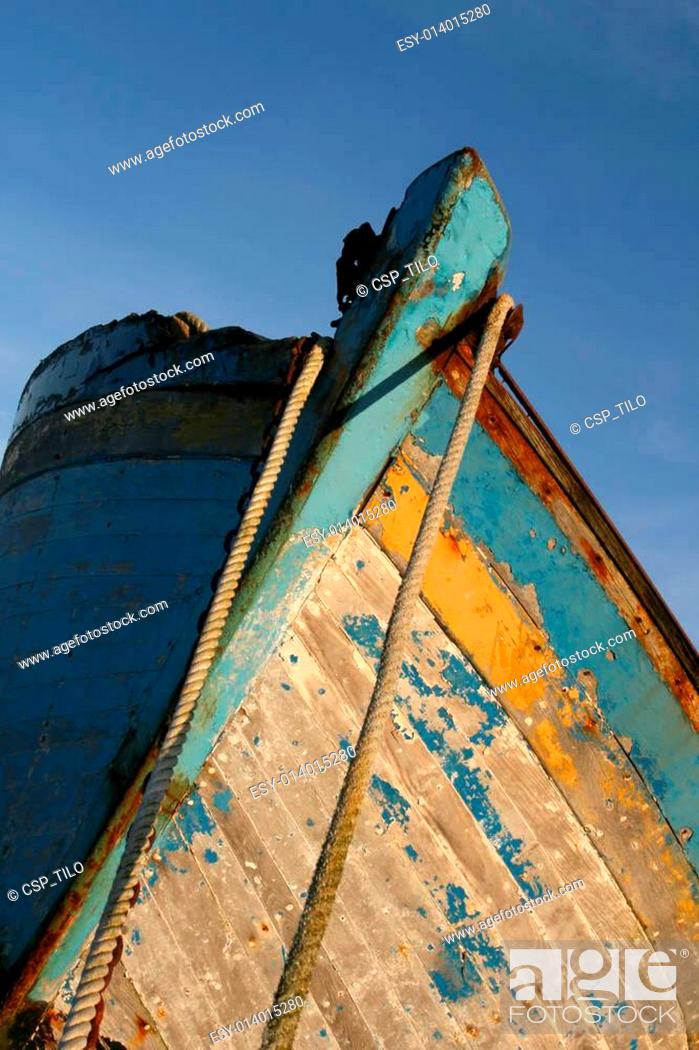 Stock Photo: Old hull.