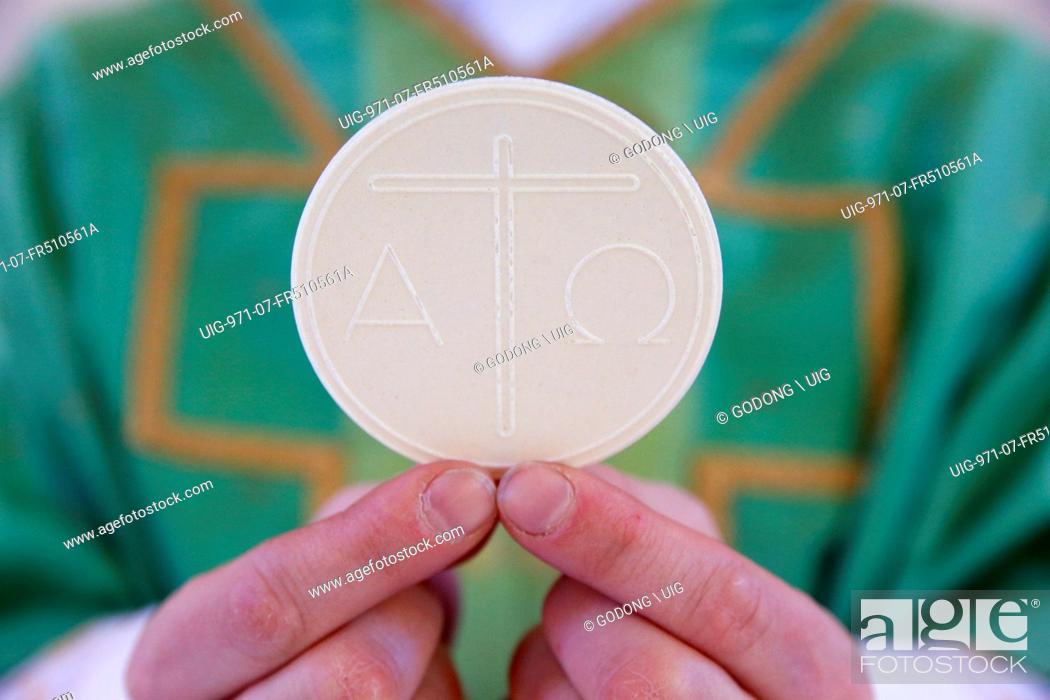 Catholic mass, Celebration of the Eucharist, Stock Photo, Picture And ...