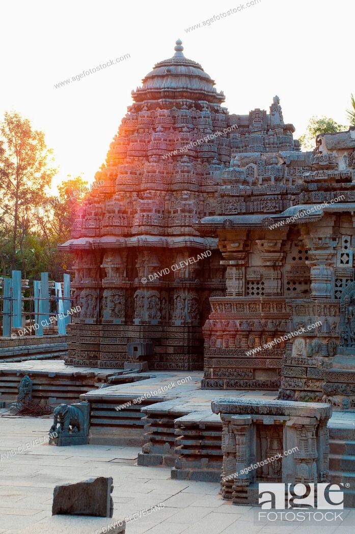 Stock Photo: Chennakesava temple, Somanathapura near Mysore, Karnataka.