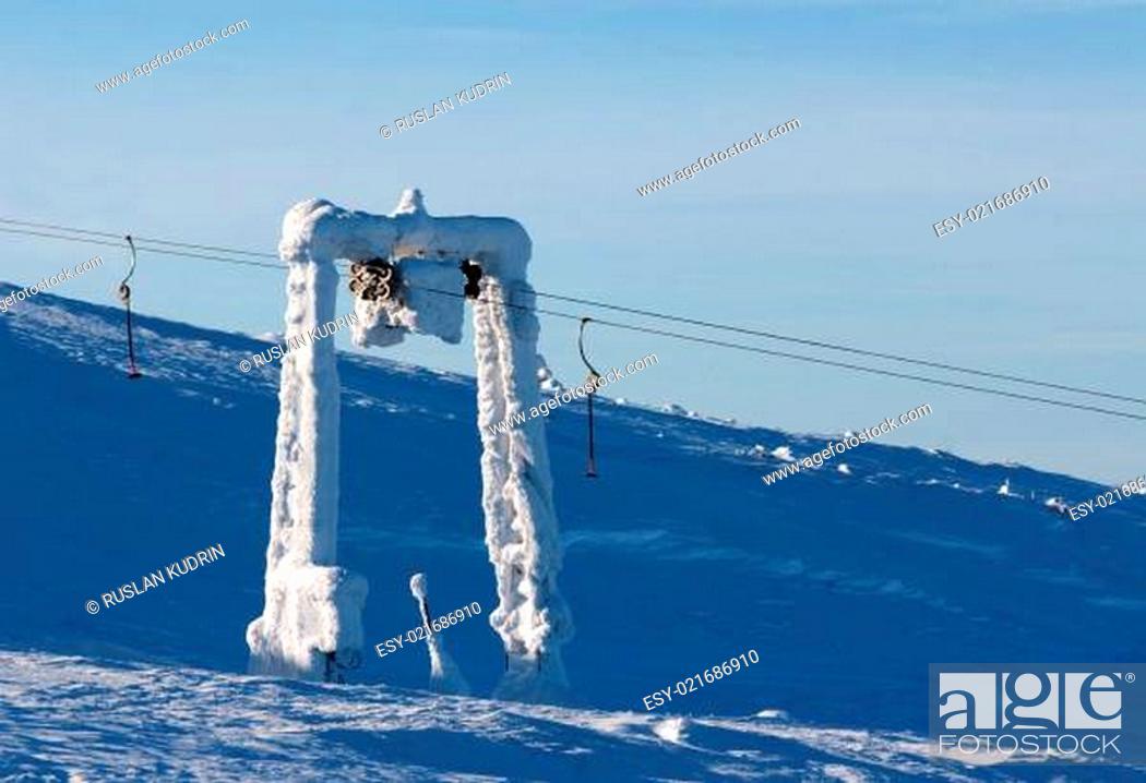 Stock Photo: support the ski lift.