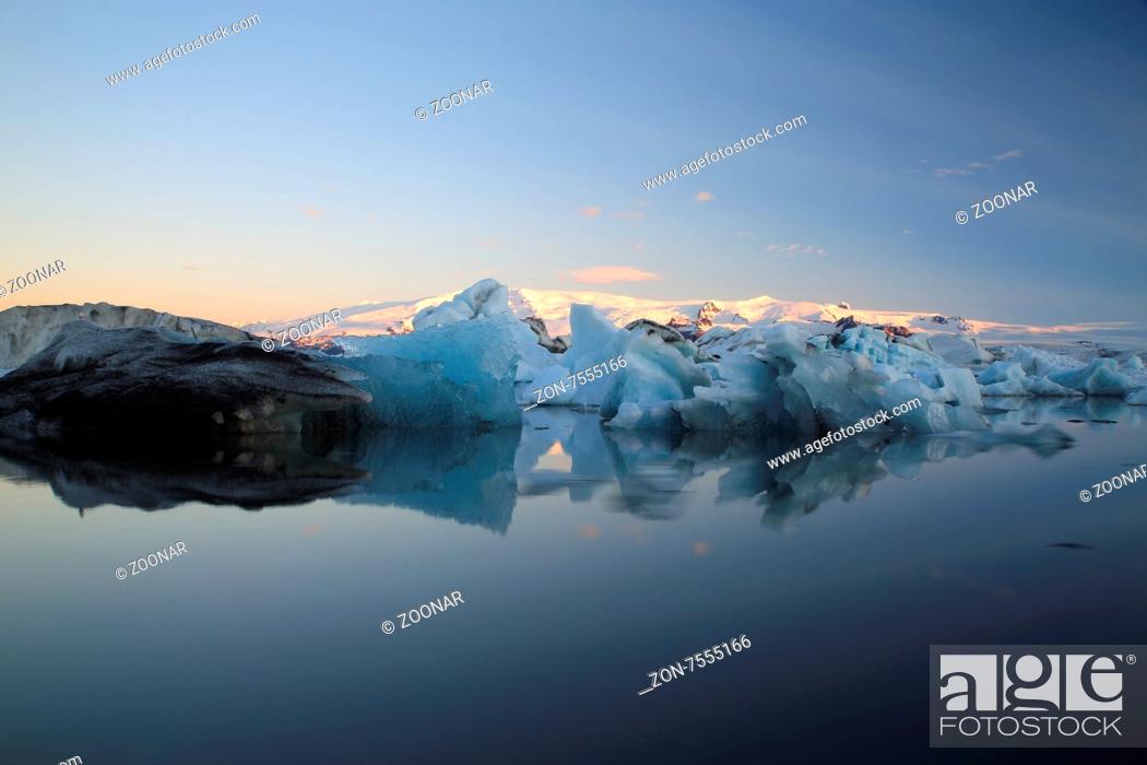 Stock Photo: Gletscherlagune Jökulsárlón Island.