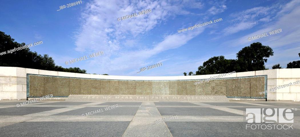 Memorial Wall The Of Freedom With 4048 Stars In Honour U S Stock Photo Picture And Rights Managed Image Pic Ibr 2086991 Agefotostock - The Freedom Wall Washington Dc