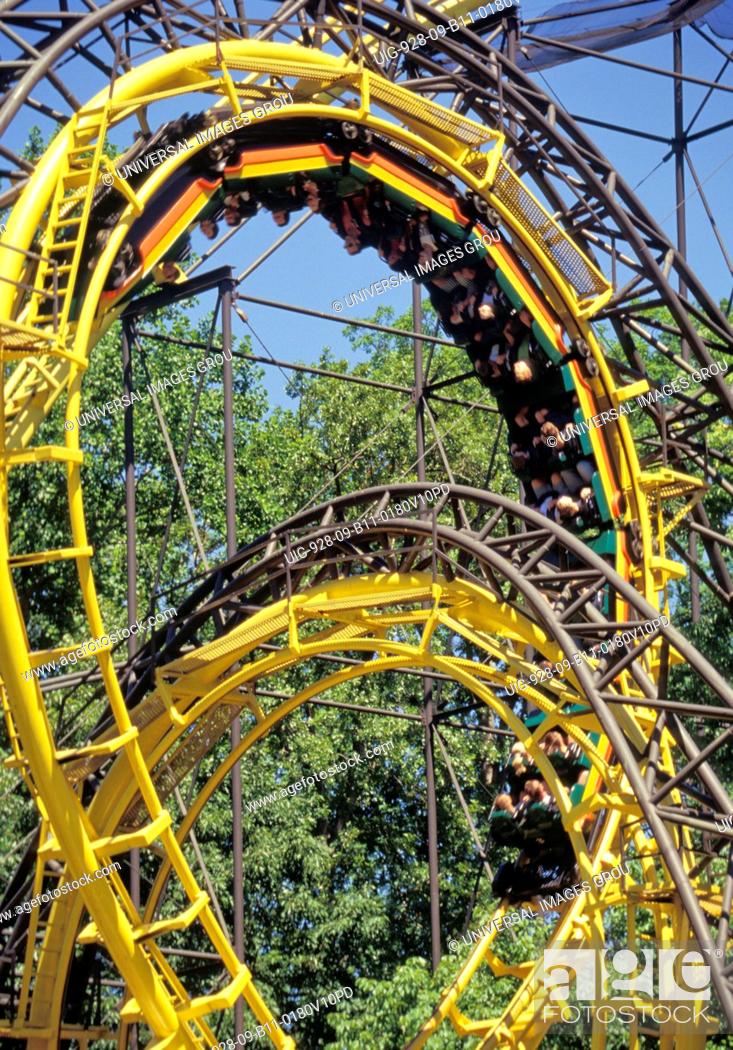 Roller Coaster Busch Gardens Virginia Stock Photo Picture And