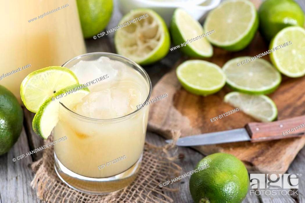 Stock Photo: Fresh made Lime Juice.