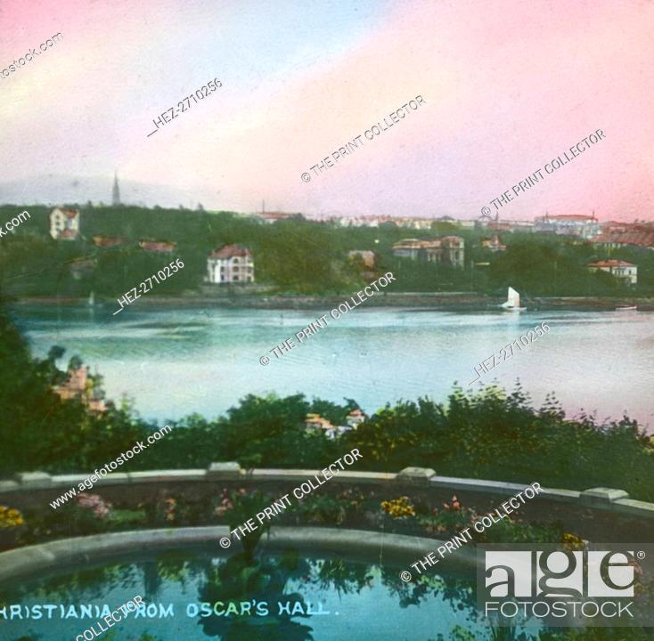Stock Photo: View from Oscarshall, Christiania, (Oslo), Norway, late 19th-early 20th century. Creator: Fradelle & Young.