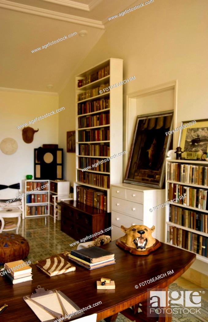 Home Interior Historical Writer Ernest Hemingway Stock Photo