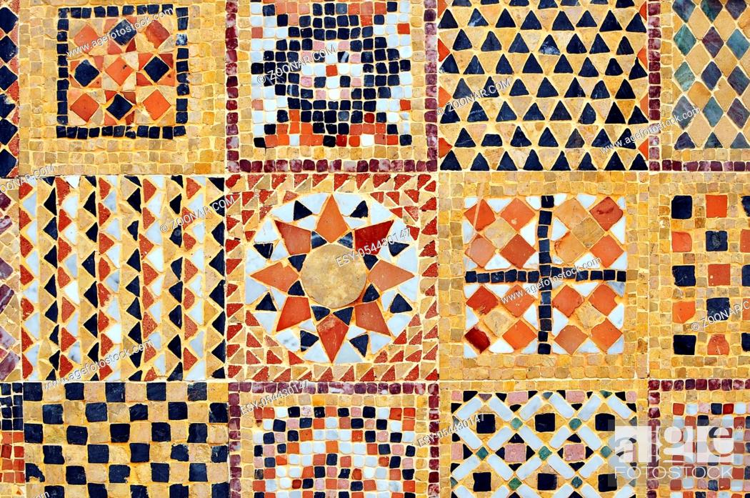 Stock Photo: agadir city morocco medina landmark arab mosaic detail.