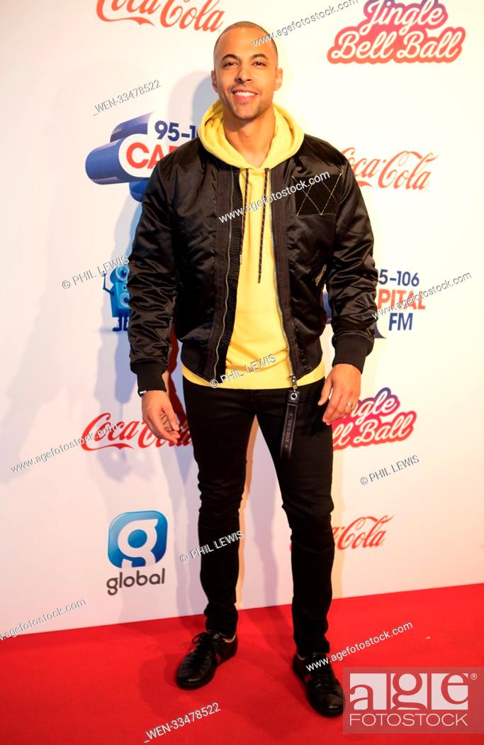 Stock Photo: Marvin Humes at Capital’s Jingle Bell Ball with Coca-Cola at London’s O2 Arena. Night two of the sell-out event saw performances from chart-topping megastar Ed.