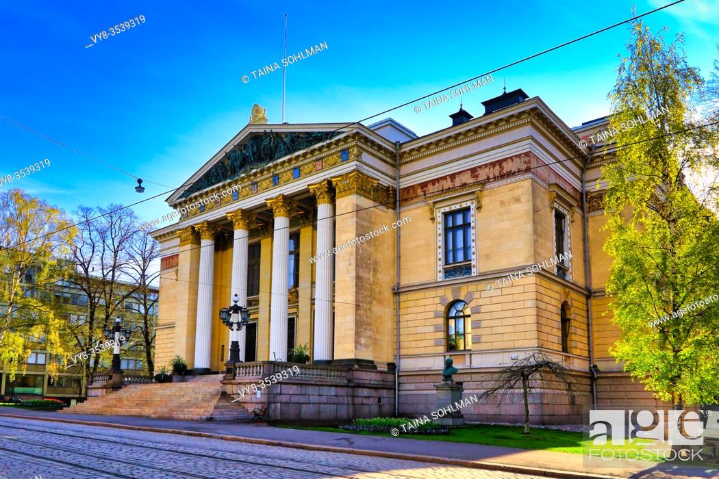 Stock Photo: The House of the Estates, Säätytalo, by architect Karl Gustav Nyström in Neo-Renaissance style. Inaugurated 1891. Kruununhaka, Helsinki, Finland. .