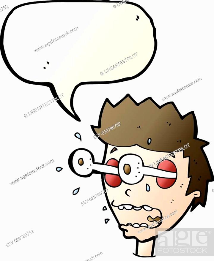 cartoon surprised man with eyes popping out with speech bubble, Stock  Vector, Vector And Low Budget Royalty Free Image. Pic. ESY-028780752 |  agefotostock