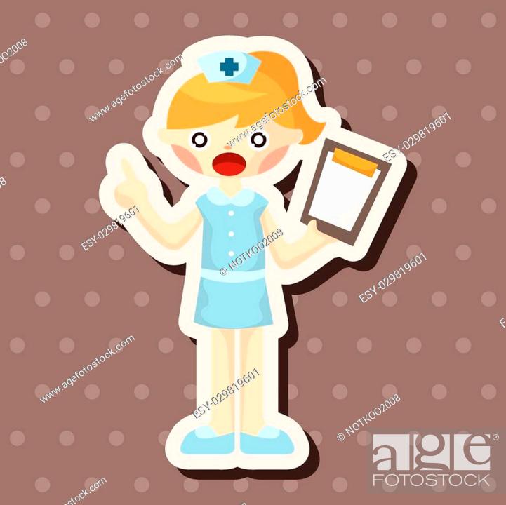 Vector: nurse theme elements.