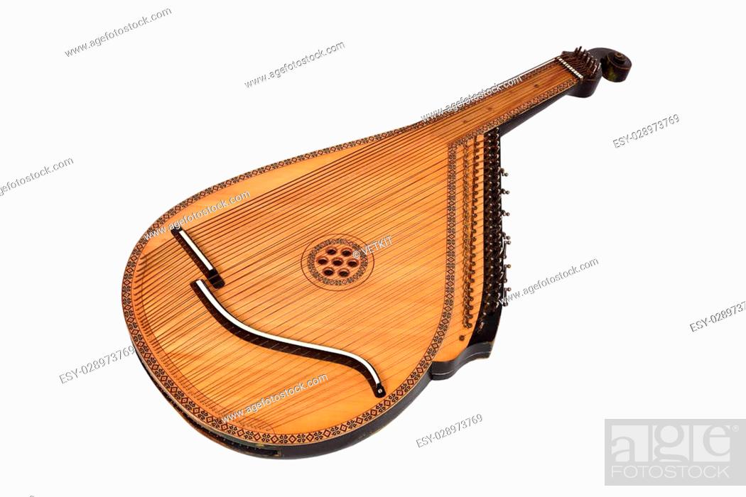 Comenzar igualdad delincuencia bandura - Ukrainian musical instrument isolated on white, Foto de Stock,  Imagen Low Budget Royalty Free Pic. ESY-028973769 | agefotostock