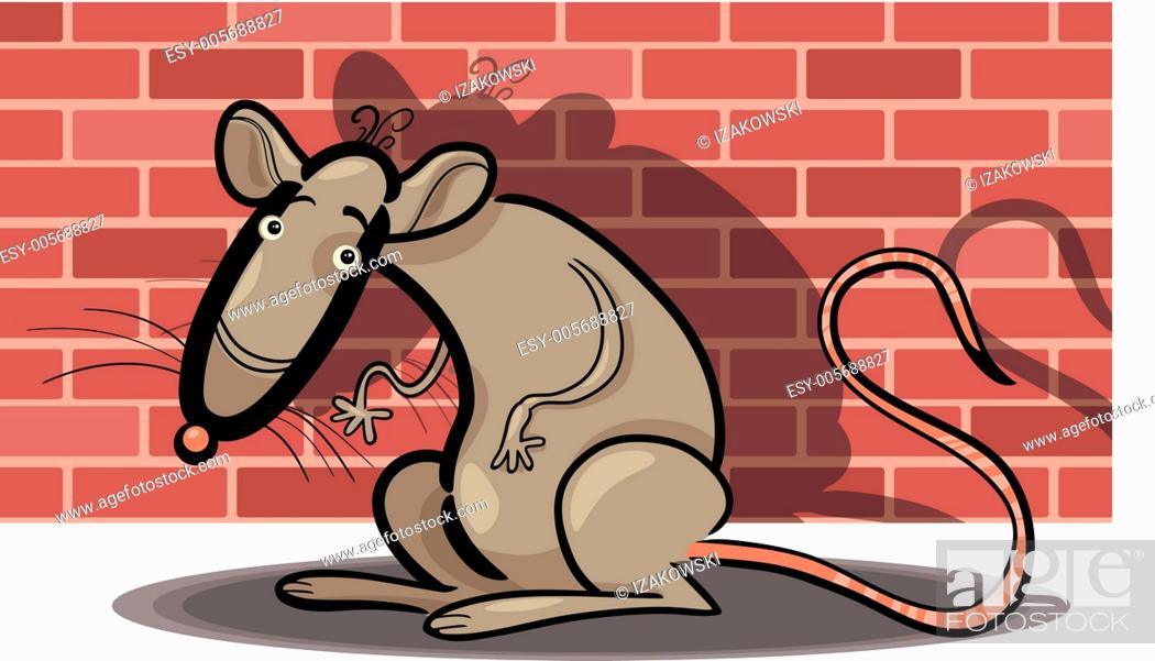 cartoon rat against brick wall, Stock Vector, Vector And Low Budget Royalty  Free Image. Pic. ESY-005688827 | agefotostock
