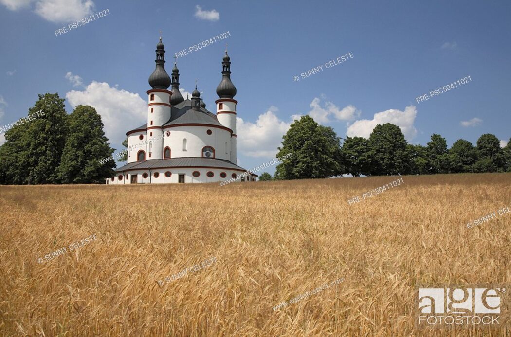 Stock Photo: Trinity church Kappl, near Waldsassen, Upper Palatinate, Bavaria, Germany.