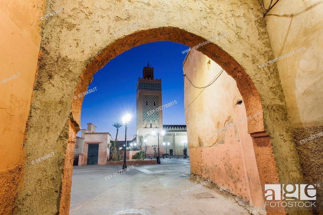 Stock Photo: Kasbah Mosque in Marrakesh. Marrakesh, Marrakesh-Safi, Morocco.