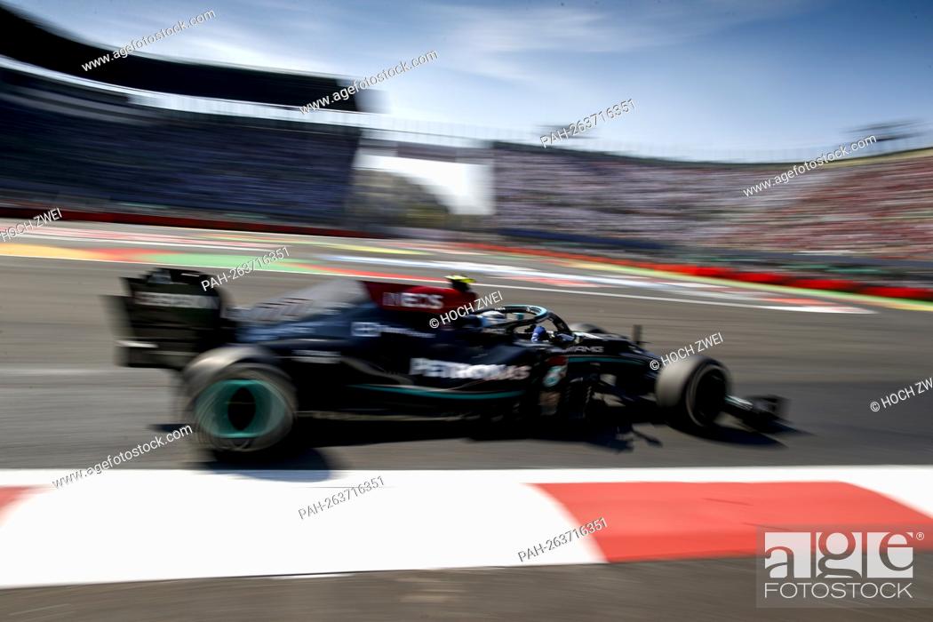 Stock Photo: # 77 Valtteri Bottas (FIN, Mercedes-AMG Petronas F1 Team), F1 Grand Prix of Mexico at Autodromo Hermanos Rodriguez on November 7, 2021 in Mexico City, Mexico.