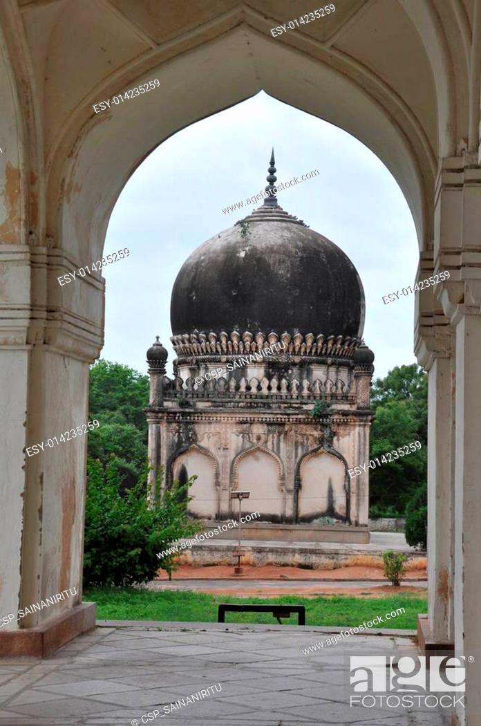 Stock Photo: Qutub Shahi Tombs in Hyderabad.