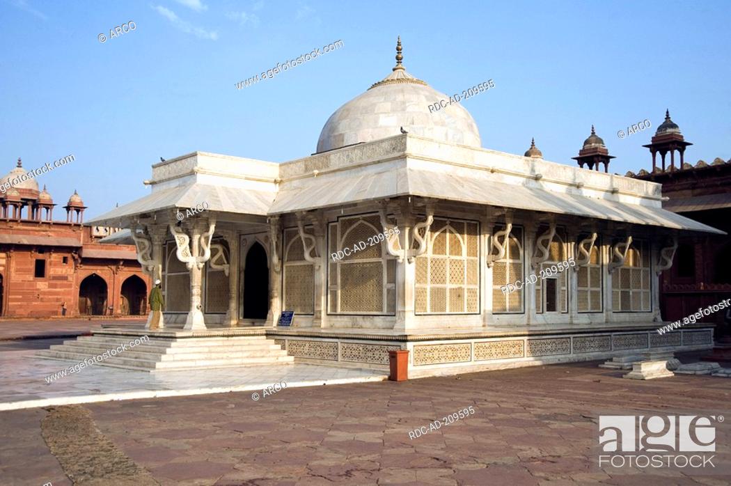 Imagen: Tomb of Sheikh Salim Chishti, Jami Masjid Mosque, Fatehpur Sikri, Uttar Pradesh, India, Dargah Mosque, built 1569-1585 at the order of emperor Akbar.