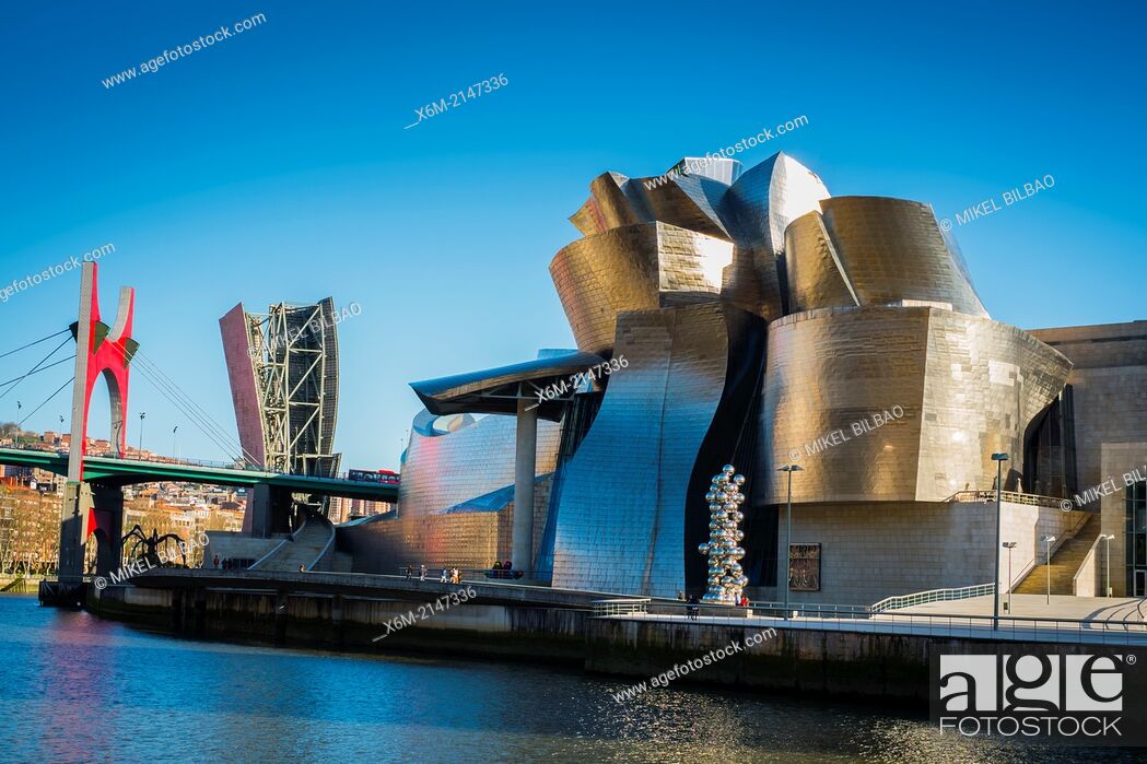 Stock Photo: Guggenheim Museum of Modern Art. Bilbao, Spain.
