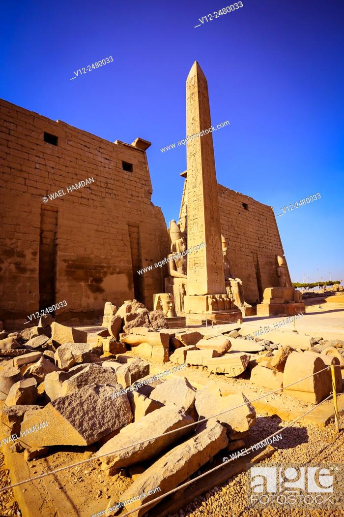 Stock Photo: Temple of Luxor, Luxor city, Egypt.