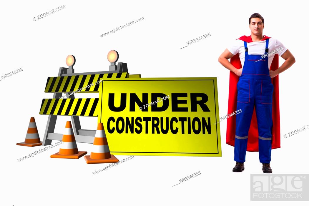 Stock Photo: Concept of under construction for your webpage.