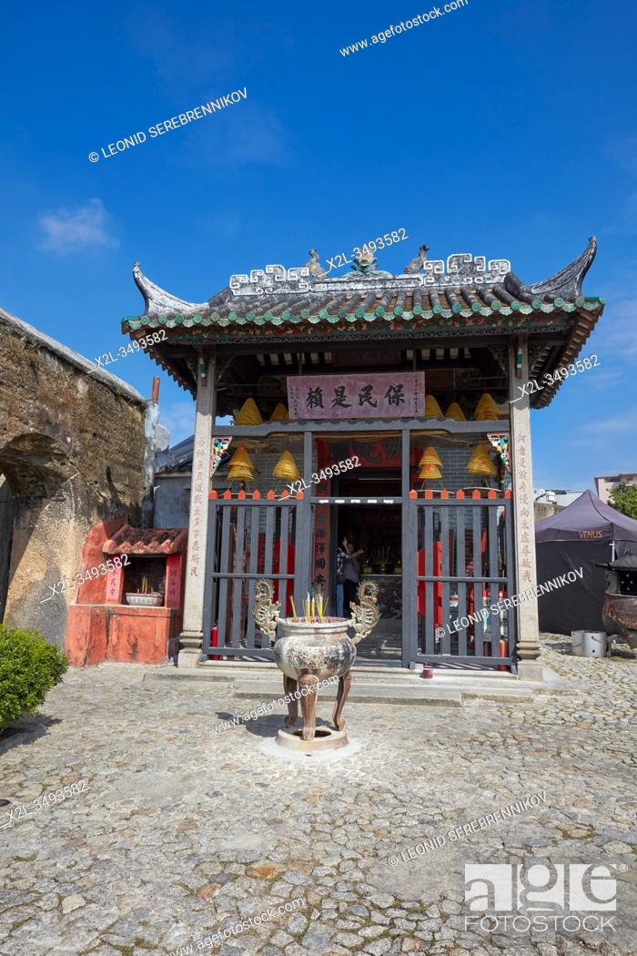 Stock Photo: The Na Tcha Temple, built in 1888 and dedicated to the worship of the Chinese folk deity Na Tcha. Macau, China.