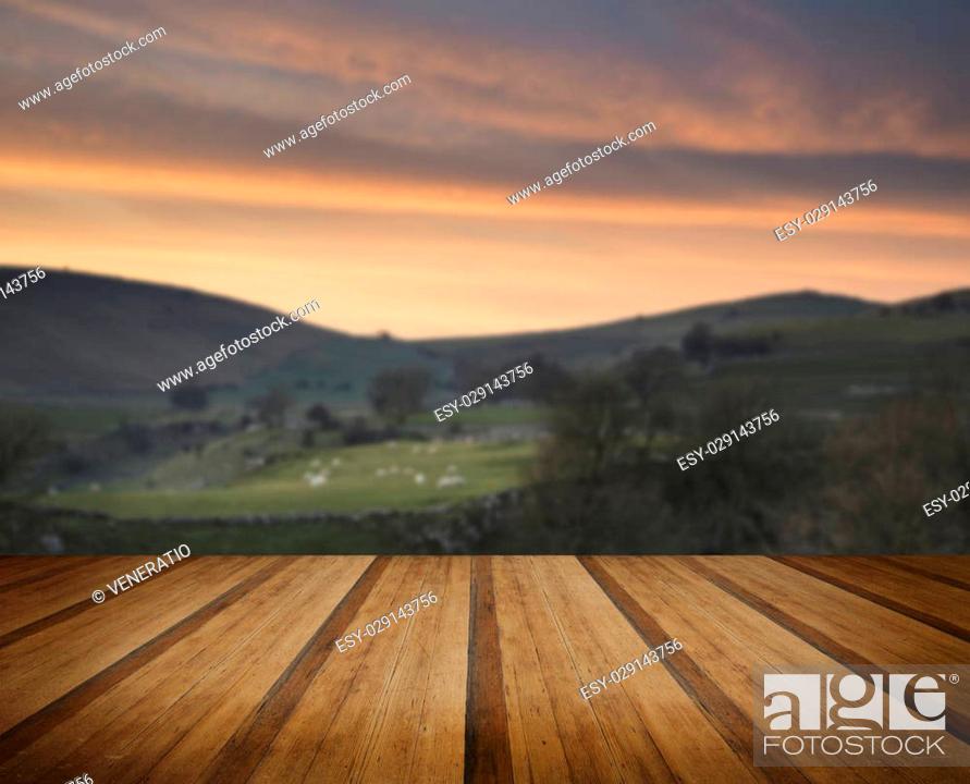 Stock Photo: Stunning landscape of Chrome Hill and Parkhouse Hill Dragon's Back in Peak District in UK concept image.