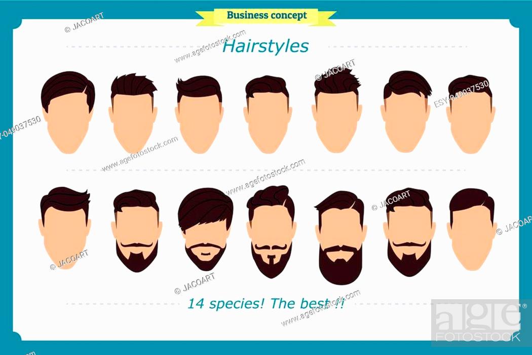 Hair styling vector illustration isolated on white background, Stock Vector,  Vector And Low Budget Royalty Free Image. Pic. ESY-049037530 | agefotostock