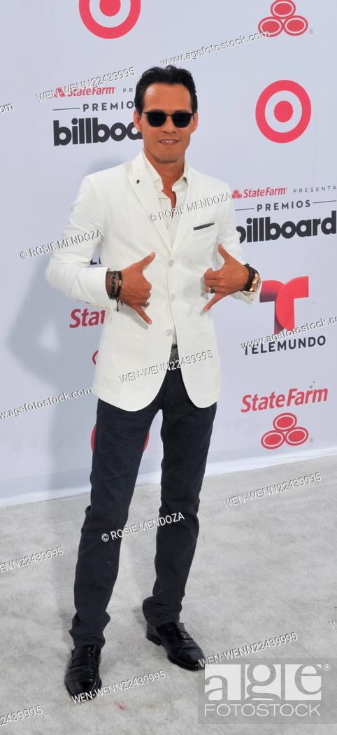 Stock Photo: 2015 Billboard Latin Music Awards presented by State Farm on Telemundo at the BankUnited Center - Arrivals Featuring: Marc Anthony Where: Miami, Florida.