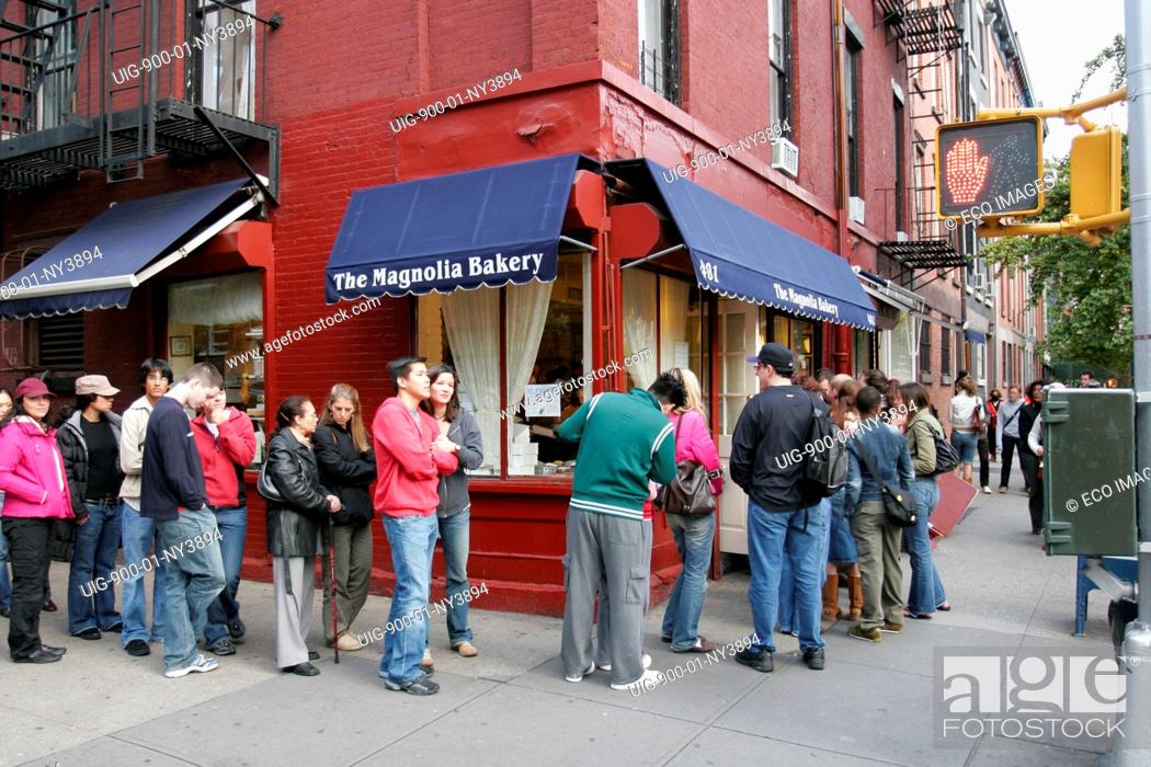 Stock Photo: Bakery, Bleecker Street, Greenwich Village, Manhattan, New York.