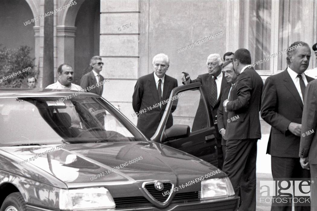 Alfa romeo 124 to president Stock Photos and Images | agefotostock