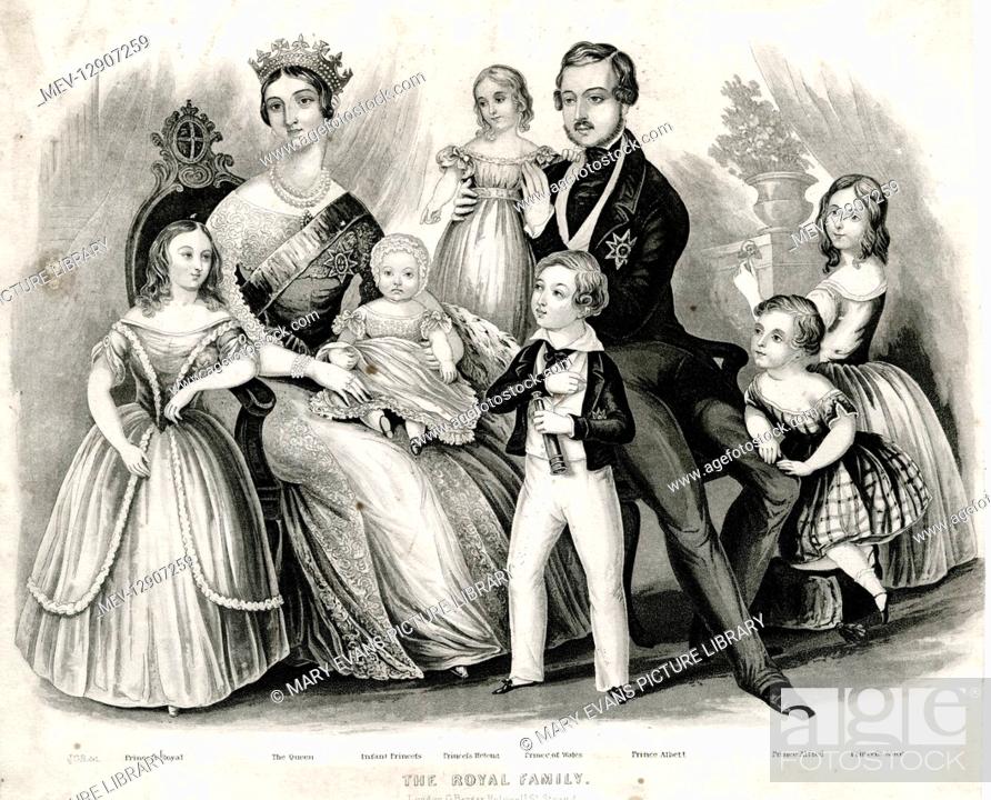 Portrait of Queen Victoria and Their Children Prince Albert New 15x20 Print 