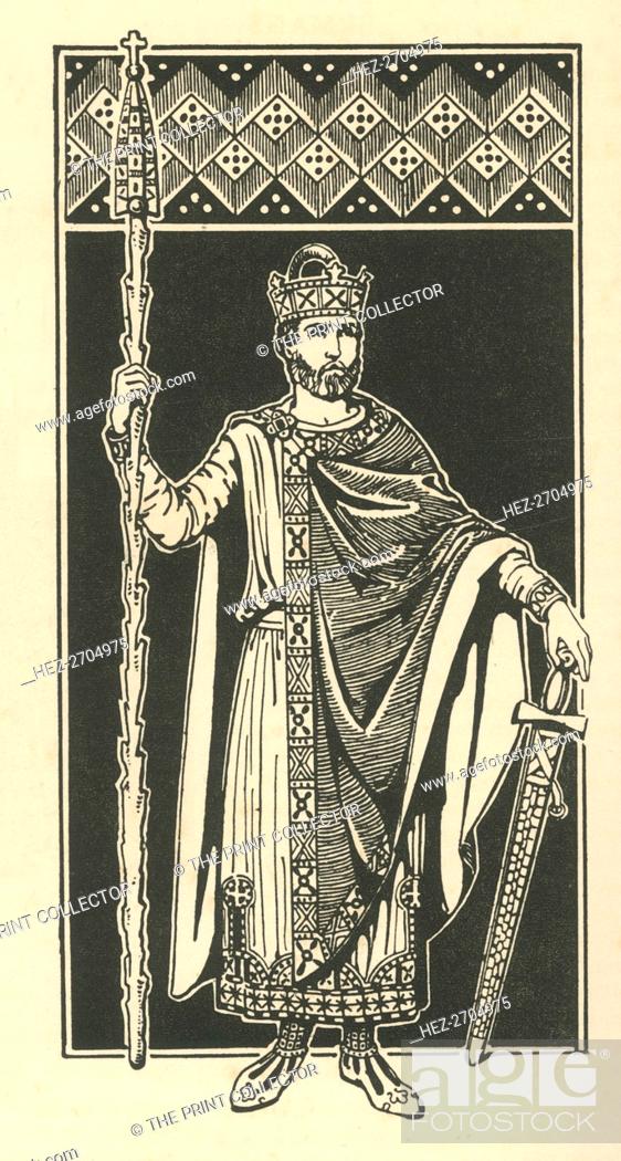 Stock Photo: 'The Emperor Henry II, The Holy (1002-1024)', 1924. Creator: Herbert Norris.