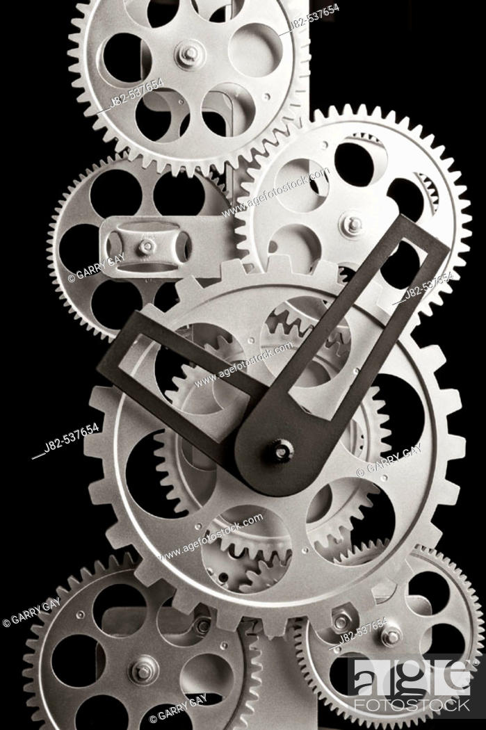 Imagen: Gear clock close up.