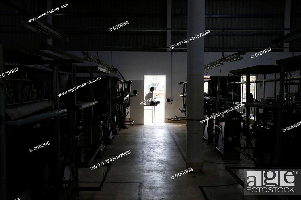 Stock Photo: Textile factory run by the catholic church in Battambang.