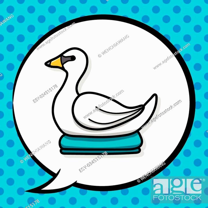 Pencil drawing swan Stock Photos and Images | agefotostock