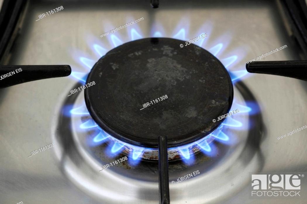 Stock Photo: Gas cooker.