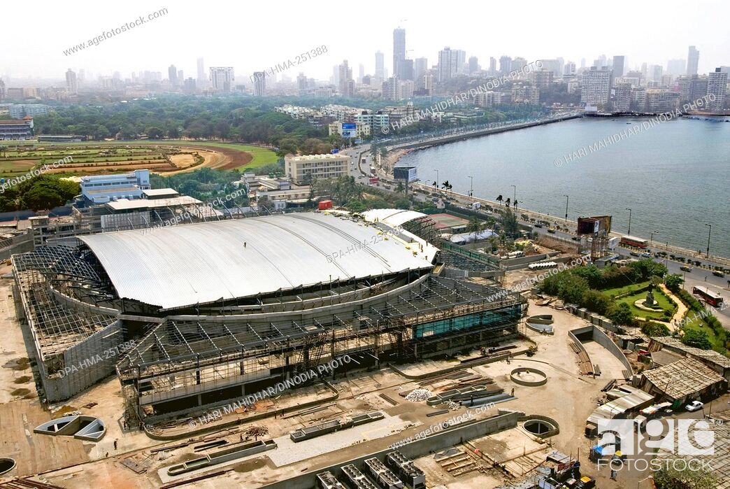 Photo de stock: Sardar vallabhbhai patel stadium, worli, mumbai, maharashtra, india, asia.