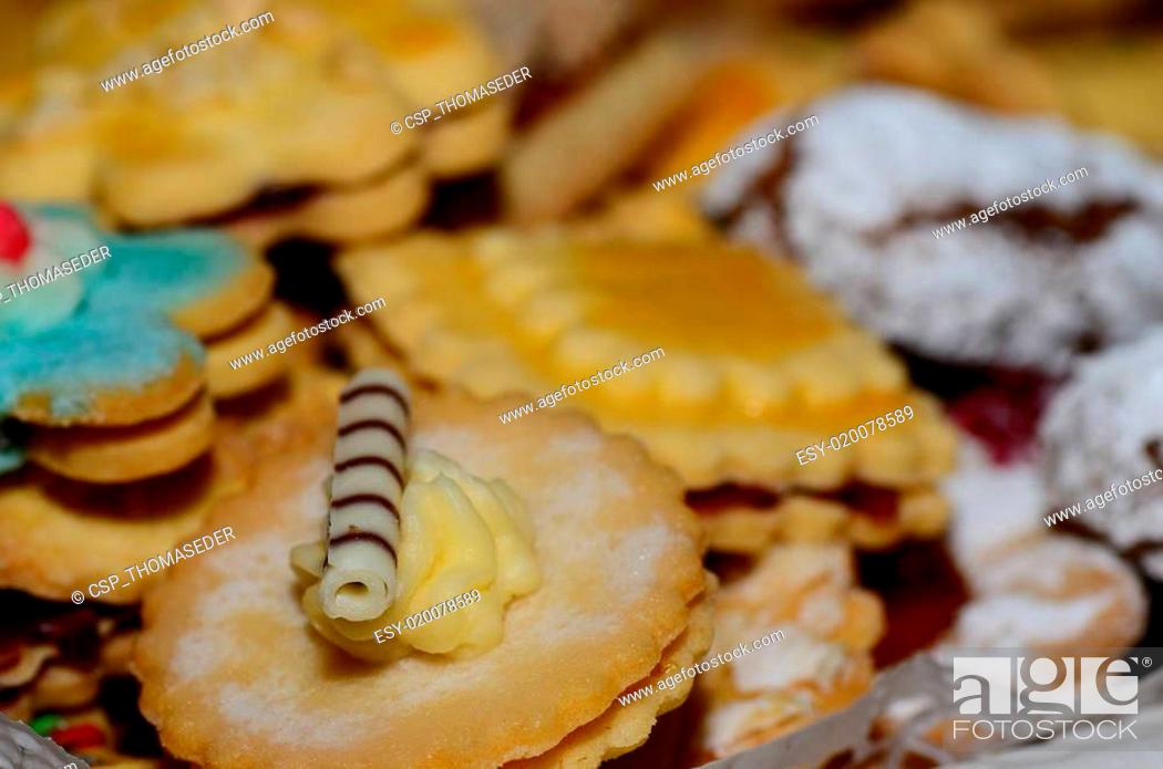 Stock Photo: christmas cookie roll.