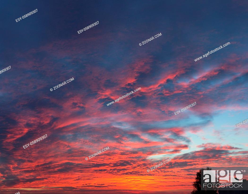 Stock Photo: colorful sunset sky and clouds.