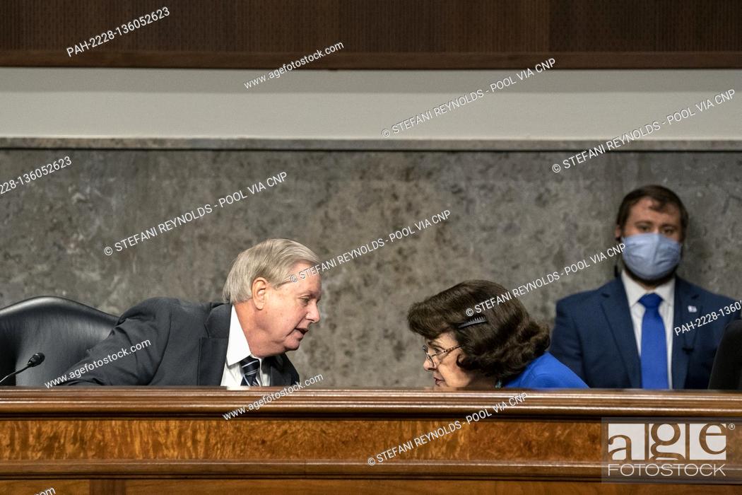 Stock Photo: United States Senator Lindsey Graham (Republican of South Carolina), Chairman, US Senate Judiciary Committee and chairman of the Senate Judiciary Committee.