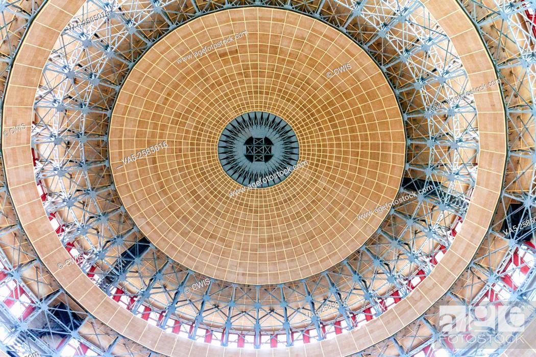 Stock Photo: Chongqing, China - The dome in Chongqing Great Auditorium of the People.